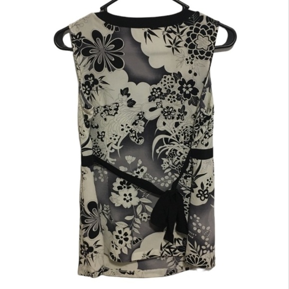 Mimi Maternity Silk Sleeveless Belted Top Size M - Picture 2 of 5